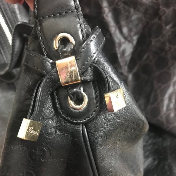 Gucci Leather Shoulder Bag (Monogram) - Picture 7 of 8